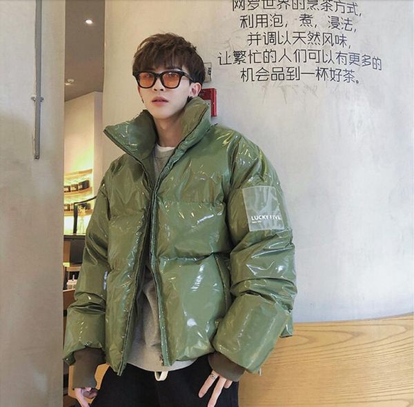 cotton men's trend 2019 winter new bright face short section cotton jacket tide brand handsome loose coat, Black
cotton men's trend 2019 winter new bright face short section cotton jacket tide brand handsome loose coat, Black