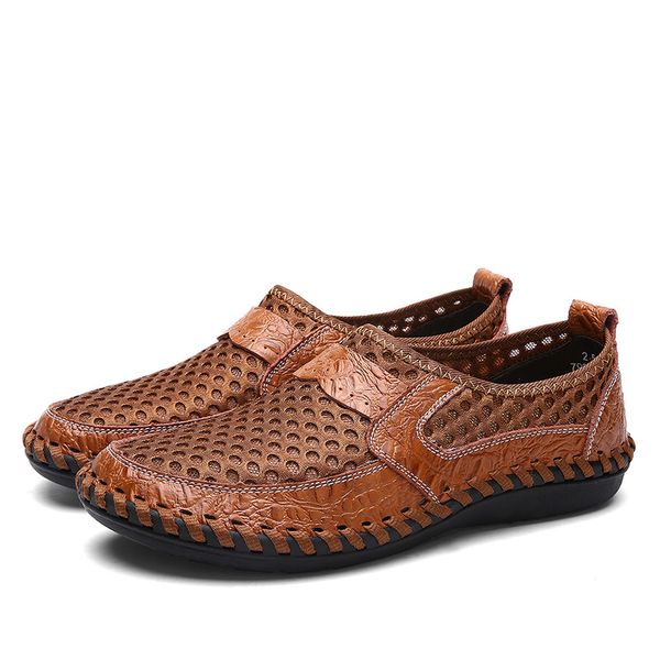men shoes casual genuine leather fashion men loafers summer slip on breathable driving mocassin, Black
men shoes casual genuine leather fashion men loafers summer slip on breathable driving mocassin, Black