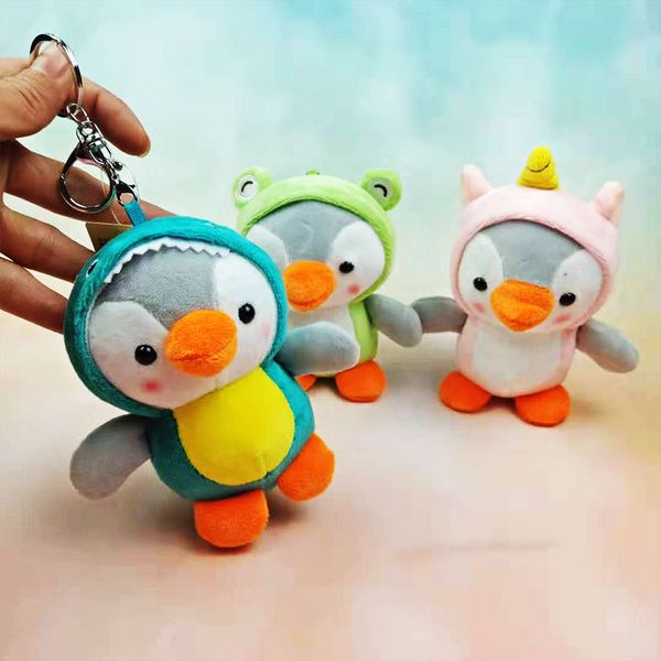 creative penguin dinosaur costume keychains cute plush penguin car key chain women bag pendant keyring gifts lovers gift, Silver
creative penguin dinosaur costume keychains cute plush penguin car key chain women bag pendant keyring gifts lovers gift, Silver