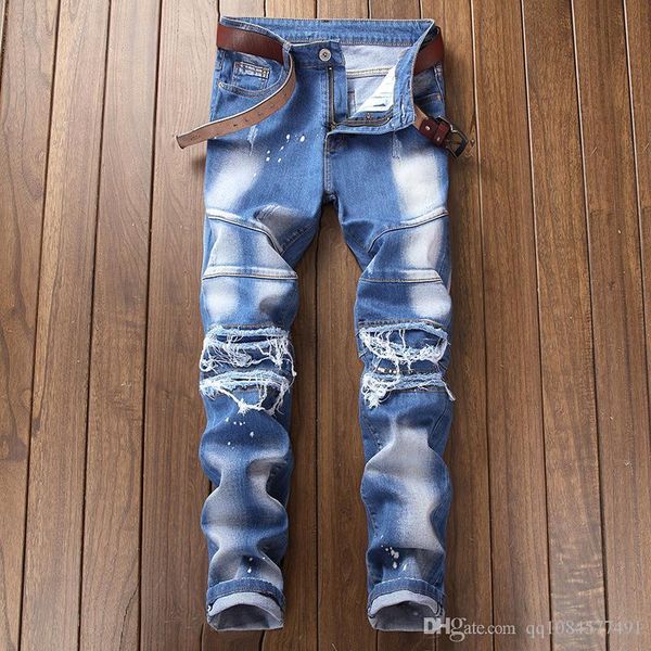 2020 мужские проблемные рваные джинсы байкер slim fit мотоцикл байкер denim для мужчин модельер hip hop мужские джинсы высшего качества разм, Blue
2020 мужские проблемные рваные джинсы байкер slim fit мотоцикл байкер denim для мужчин модельер hip hop мужские джинсы высшего качества разм, Blue