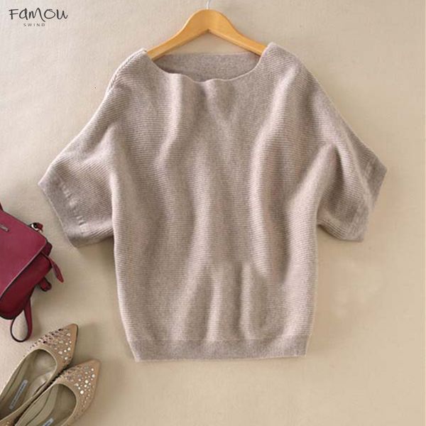 Autumn 2019 Winter Sweater Women Cashmere Sweater Loose Size Batwing Knitted Short-Sleeve Shirt Wool Sweater Female Pullover
Autumn 2019 Winter Sweater Women Cashmere Sweater Loose Size Batwing Knitted Short-Sleeve Shirt Wool Sweater Female Pullover
