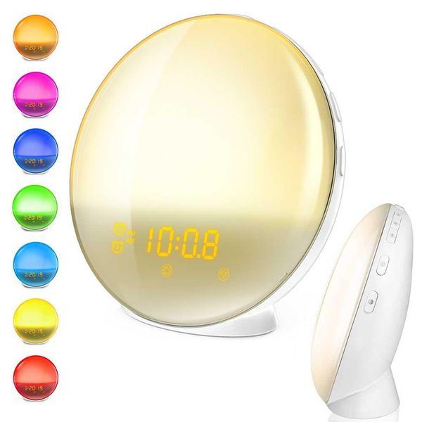 simulated sunrise sunset wake up alarm clock digital led night lights fm radio electronic alarm clocks colorful bedside lamp
simulated sunrise sunset wake up alarm clock digital led night lights fm radio electronic alarm clocks colorful bedside lamp