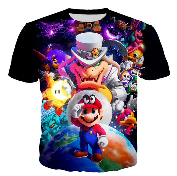 2019 лето новый стиль harajuku классические игры мультфильм super mario футболка мужчины / женщины mario bros футболки с 3d-принтом футболки, White;black
2019 лето новый стиль harajuku классические игры мультфильм super mario футболка мужчины / женщины mario bros футболки с 3d-принтом футболки, White;black