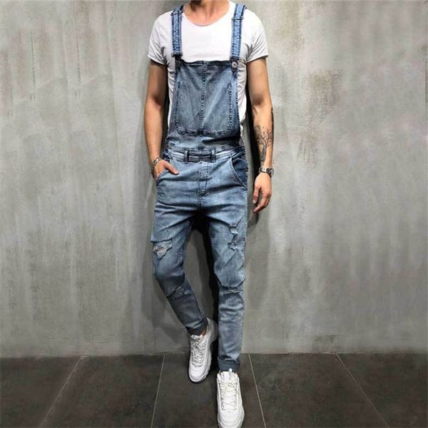 fashion men's ripped jeans denim bib overalls hi street style streetwear distressed jumpsuits for man suspender pants sell, Blue
fashion men's ripped jeans denim bib overalls hi street style streetwear distressed jumpsuits for man suspender pants sell, Blue