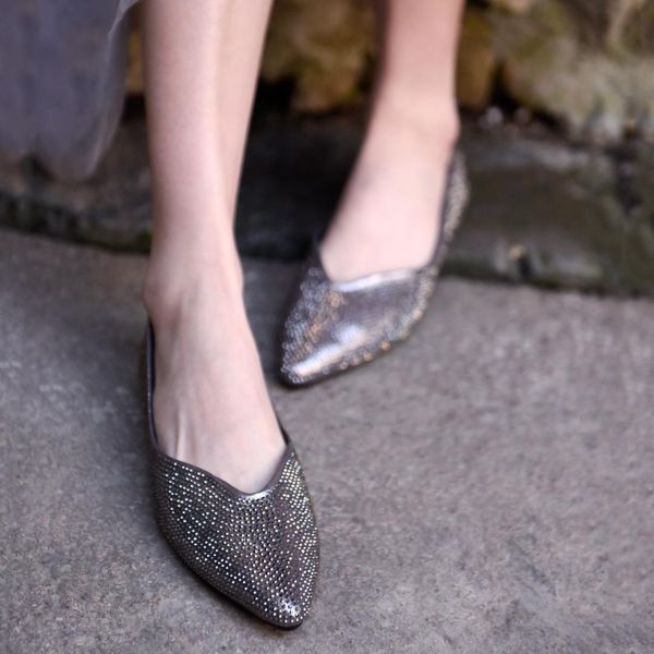 artmu original fashion crystal shallow mouth women's shoes comfortable pointed toe new summer handmade flats 9001-17, Black
artmu original fashion crystal shallow mouth women's shoes comfortable pointed toe new summer handmade flats 9001-17, Black