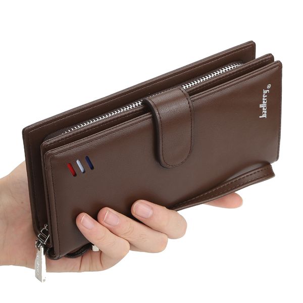 new men's long wallet europe and the united states simple mobile phone bag large capacity business clutch bag, Red;black
new men's long wallet europe and the united states simple mobile phone bag large capacity business clutch bag, Red;black