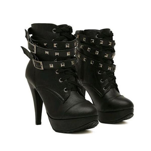 stylish double buckle high heels women's winter short boots motorcycle boots women high heel black
stylish double buckle high heels women's winter short boots motorcycle boots women high heel black