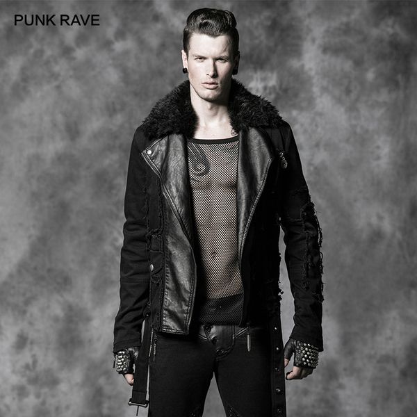 punk rave men's punk rock black handsome short coat men gothic casual fashion fall winter overcoats jacket denim jacket men, Black;brown
punk rave men's punk rock black handsome short coat men gothic casual fashion fall winter overcoats jacket denim jacket men, Black;brown