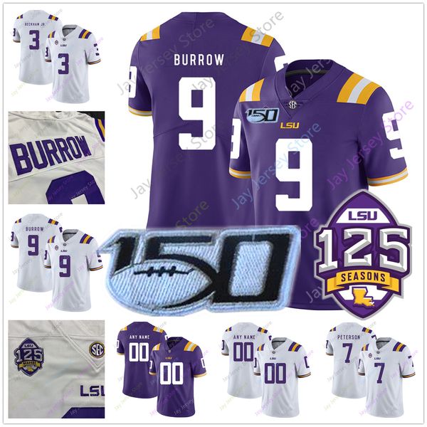 LSU Tigers Cooege Jersey Justin Jefferson Thaddeus Moss Derrick Dillon Terrace Marshall Jr. Tyrion Davis-Price Ja'Marr Chase Chris Curry
