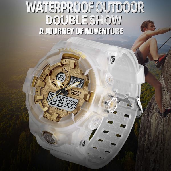 synoke trend men's anti fall big screen multi function luminous electronic watch sports watch erkek kol saati dropship #82340, Slivery;brown
synoke trend men's anti fall big screen multi function luminous electronic watch sports watch erkek kol saati dropship #82340, Slivery;brown