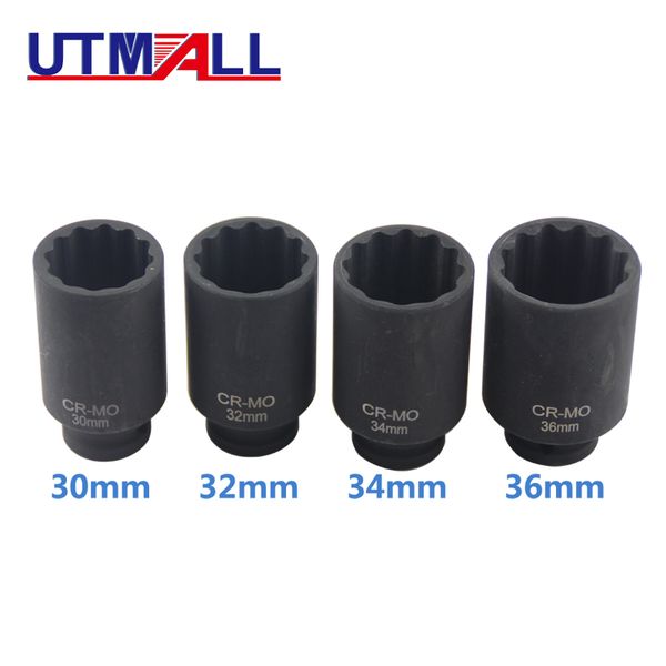 4 size 1/2"dr 12 point impact socket spindle axle nut socket hub axle nuts removing installing tool 30mm 32mm 34mm 36mm
4 size 1/2"dr 12 point impact socket spindle axle nut socket hub axle nuts removing installing tool 30mm 32mm 34mm 36mm