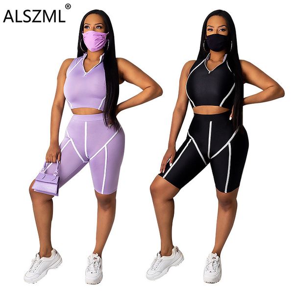 striped print two piece set moto & biker style casual women o neck tanks sleeve zip crop tees and shorts track suit, White
striped print two piece set moto & biker style casual women o neck tanks sleeve zip crop tees and shorts track suit, White