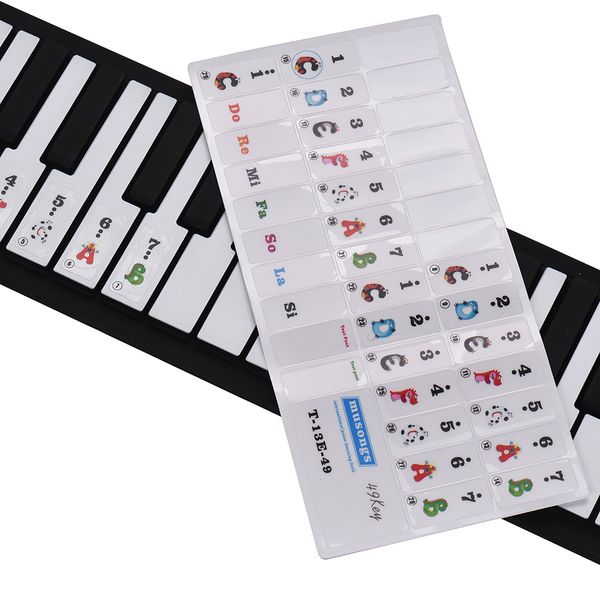 portable 49-key electronic piano silicon roll-up piano keyboard built-in speaker with cartoon sticker for children kids
portable 49-key electronic piano silicon roll-up piano keyboard built-in speaker with cartoon sticker for children kids