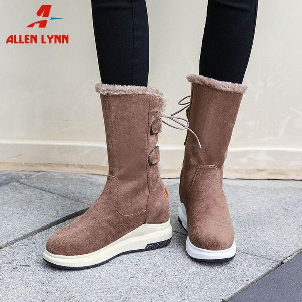 allen new brand lady 2020 elegant woman shoes lace up med heel thick fur snowboots women mid calf winter boots, Black
allen new brand lady 2020 elegant woman shoes lace up med heel thick fur snowboots women mid calf winter boots, Black