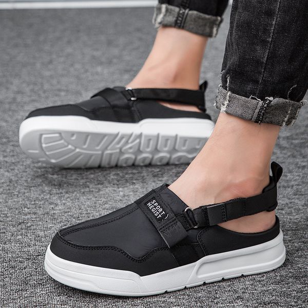 spring and summer new canvas shoes men 2020 breathable one pedal lazy shoes wild sports sandals cool care men, Black
spring and summer new canvas shoes men 2020 breathable one pedal lazy shoes wild sports sandals cool care men, Black