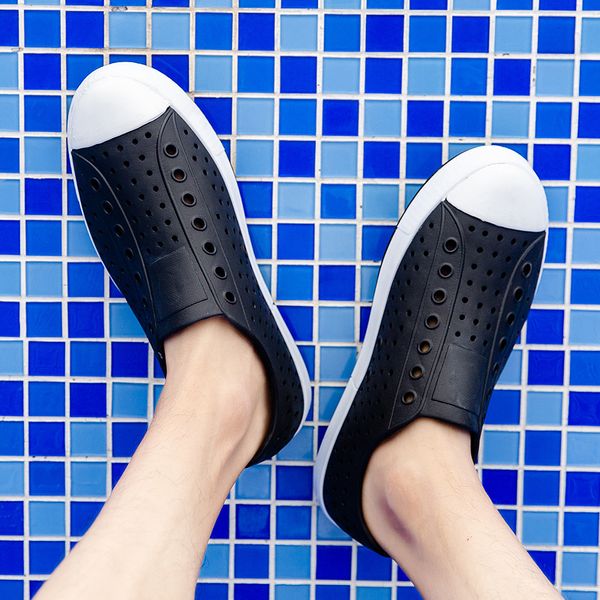 summer sandal mesh men breathable padded men slides beach flip flops shoes solid flat bath slippers zapatos de hombre, Black
summer sandal mesh men breathable padded men slides beach flip flops shoes solid flat bath slippers zapatos de hombre, Black