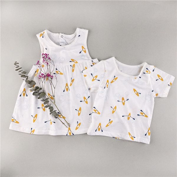 enkelibb summer casual style sleeveless dress kids girls cotton dress baby summer clothes brother sister matching clothing, Red;yellow
enkelibb summer casual style sleeveless dress kids girls cotton dress baby summer clothes brother sister matching clothing, Red;yellow