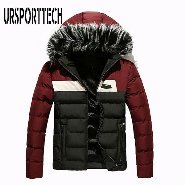 new winter jacket men faux fur collar short thick warm cotton parka coats male hooded zipper pockets jackets outwear parka men, Black
new winter jacket men faux fur collar short thick warm cotton parka coats male hooded zipper pockets jackets outwear parka men, Black