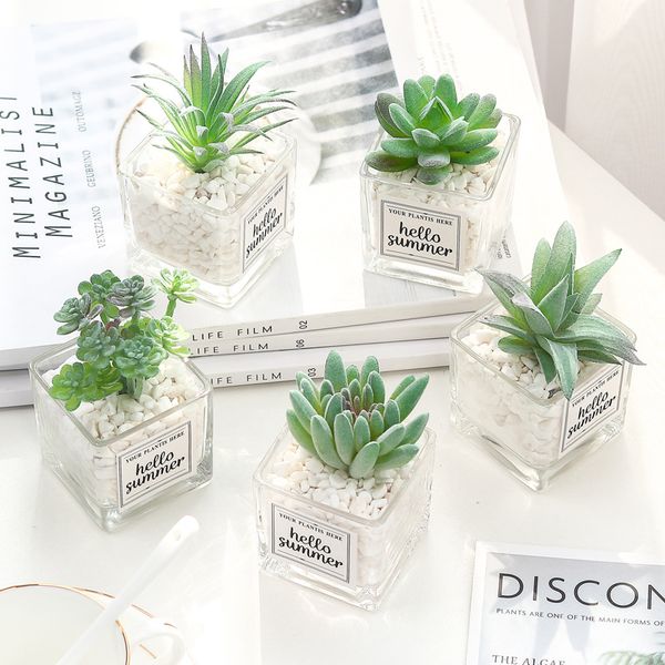 nordic mini glass bonsai cute artificial succulent potted plant deskornaments fake flower office home garden decoration gift
nordic mini glass bonsai cute artificial succulent potted plant deskornaments fake flower office home garden decoration gift