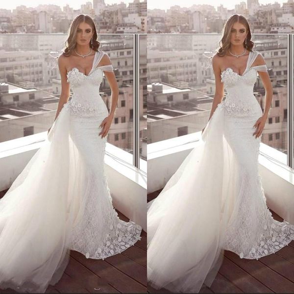 said mhamad дешевые бич кружева русалка свадебные платья одно плечо backless поезд пляж съемные свадебное платье платье de noiva, White
said mhamad дешевые бич кружева русалка свадебные платья одно плечо backless поезд пляж съемные свадебное платье платье de noiva, White