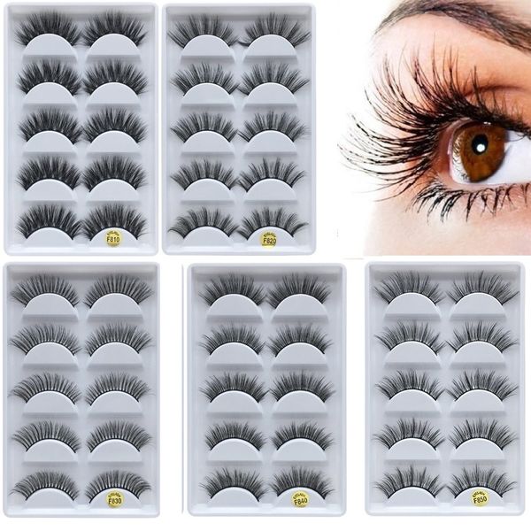 5 pairs 3d mink hair natural cross false eyelashes long messy makeup fake eye lashes extension make up beauty tools
5 pairs 3d mink hair natural cross false eyelashes long messy makeup fake eye lashes extension make up beauty tools