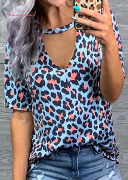 women leopard hollow out tee female v neck short sleeved t shirt plus size korean 90s aesthetic tee mujer, White
women leopard hollow out tee female v neck short sleeved t shirt plus size korean 90s aesthetic tee mujer, White