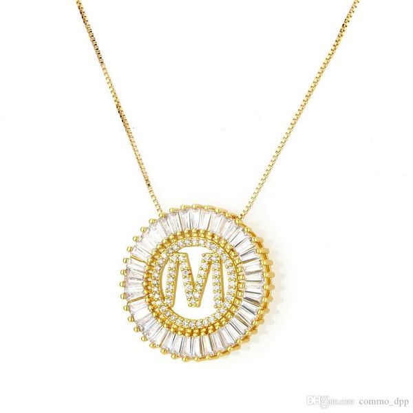 new zircon 26 initial letters necklaces for women mens round alphabet pendant gold chains hip hop jewelry, Silver
new zircon 26 initial letters necklaces for women mens round alphabet pendant gold chains hip hop jewelry, Silver