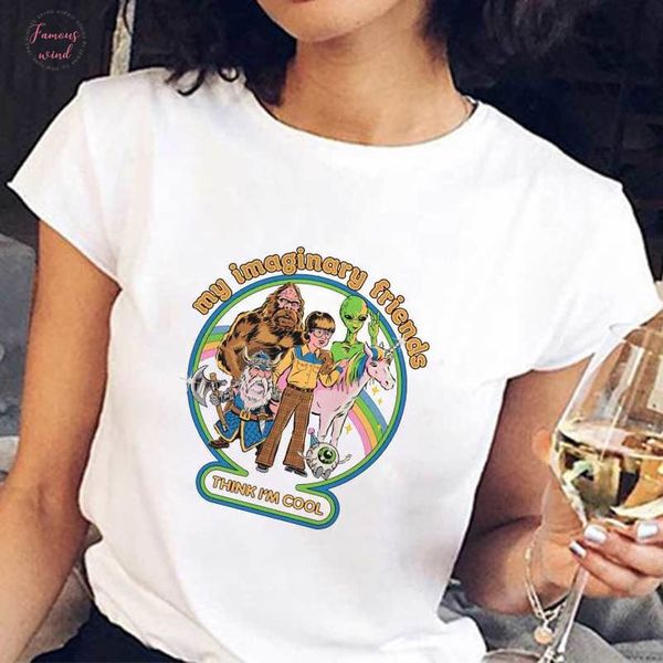 90s vintage graphic tees 80s ulzzang kpop korean style fashion female t shirt my imaginary friend tshirt funny vintage, White
90s vintage graphic tees 80s ulzzang kpop korean style fashion female t shirt my imaginary friend tshirt funny vintage, White