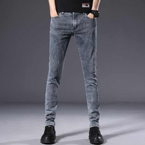 stylishcasual straight thin men jeans gray stretch slim long pants wild trend casual spring summer men clothing 2020, Blue
stylishcasual straight thin men jeans gray stretch slim long pants wild trend casual spring summer men clothing 2020, Blue