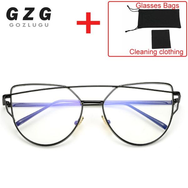 2019 cat eye glasses frame women brand twin-beams metal eyeglasses frame clear fashion glasses drop ship, Black
2019 cat eye glasses frame women brand twin-beams metal eyeglasses frame clear fashion glasses drop ship, Black