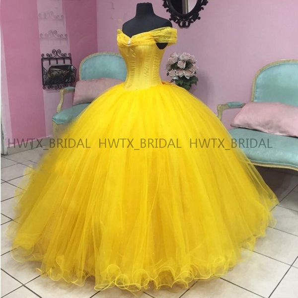 yellow ball gown prom dresses 2019 off the shoulder corset tulle birthday party formal gown girls sweet 16 dress custom made, White;black
yellow ball gown prom dresses 2019 off the shoulder corset tulle birthday party formal gown girls sweet 16 dress custom made, White;black