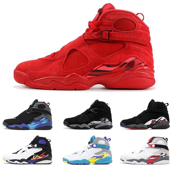 8 valentines day 8s men basketball shoes aqua black white 3peat chrome playoff mens designer trainer athletic sports sneakers size 41-47
8 valentines day 8s men basketball shoes aqua black white 3peat chrome playoff mens designer trainer athletic sports sneakers size 41-47