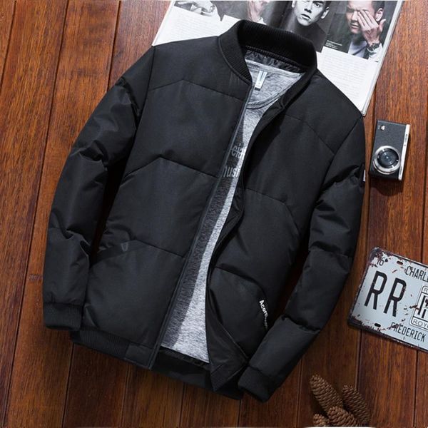 new winter men's jacket large size coat korean version of the slim fashion handsome short coat, Black
new winter men's jacket large size coat korean version of the slim fashion handsome short coat, Black