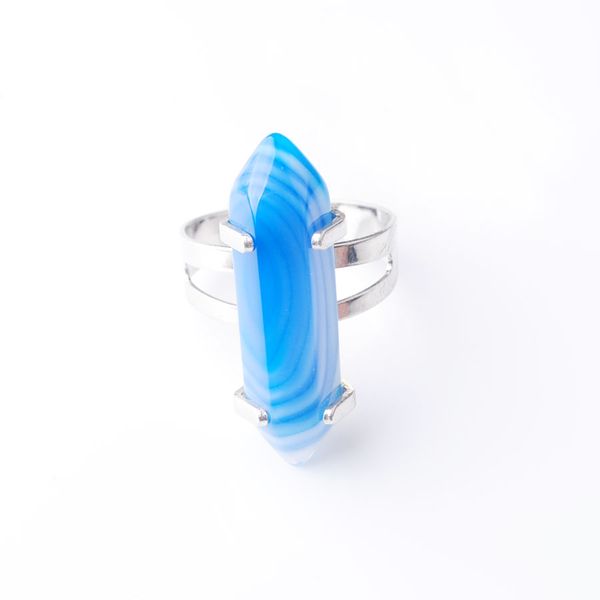 wojiaer natural blue agates hexagonal gem stones healing reiki chakra beads ring 20mm (0.8") adjustable 1pcs dx3030, Golden;silver
wojiaer natural blue agates hexagonal gem stones healing reiki chakra beads ring 20mm (0.8") adjustable 1pcs dx3030, Golden;silver