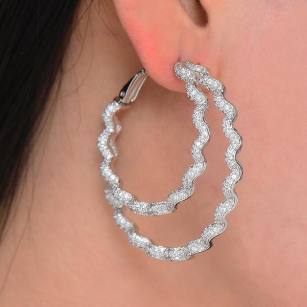 missvikki new exclusive handmade full shiny cz hoop earrings for noble women luxury wedding anniversary prom party show gift, Golden;silver
missvikki new exclusive handmade full shiny cz hoop earrings for noble women luxury wedding anniversary prom party show gift, Golden;silver