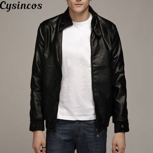 cysincos men's pu jackets coats autumn winter motorcycle biker faux leather jacket men clothes thick velvet coats m-3xl, Black
cysincos men's pu jackets coats autumn winter motorcycle biker faux leather jacket men clothes thick velvet coats m-3xl, Black