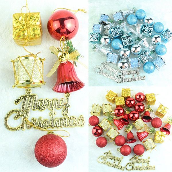 32pcs/lot christmas tree ball pendants decoration bauble hanging xmas tree ornament bell gift box navidad new year decor
32pcs/lot christmas tree ball pendants decoration bauble hanging xmas tree ornament bell gift box navidad new year decor