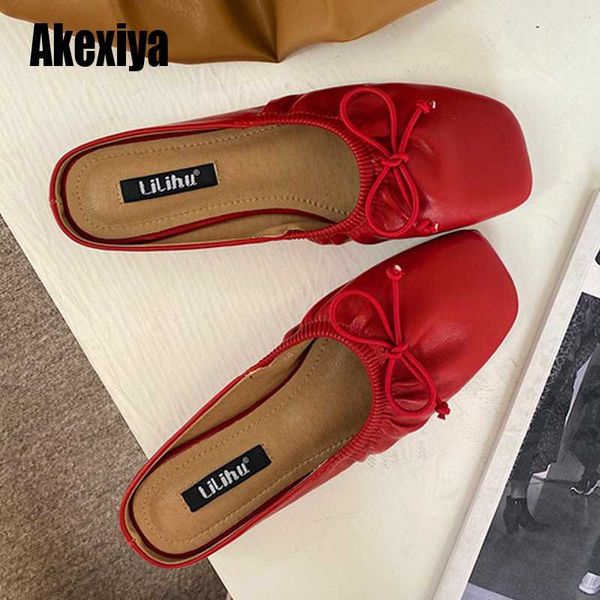 women's shoes slippers outdoor 2020 spring new fashion pleated bow-knot square toe flat mules red khaki apricot u072, Black
women's shoes slippers outdoor 2020 spring new fashion pleated bow-knot square toe flat mules red khaki apricot u072, Black