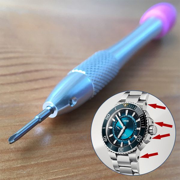 triangular watch case screwdriver for divers watch band tools