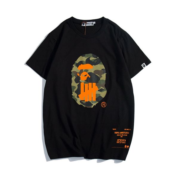 mens designer t shirts undefeated off a bathing apes white tshirt cotton ape printed summer shirts men tees, White;black 
mens designer t shirts undefeated off a bathing apes white tshirt cotton ape printed summer shirts men tees, White;black