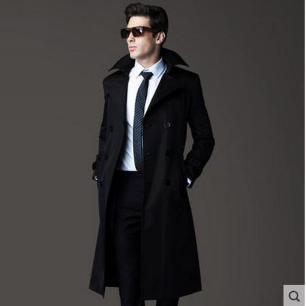 men's trench coats s~4xl 2021 clothing plus size spring and autumn winter the double breasted long slim coat singer costumes, Tan;black
men's trench coats s~4xl 2021 clothing plus size spring and autumn winter the double breasted long slim coat singer costumes, Tan;black