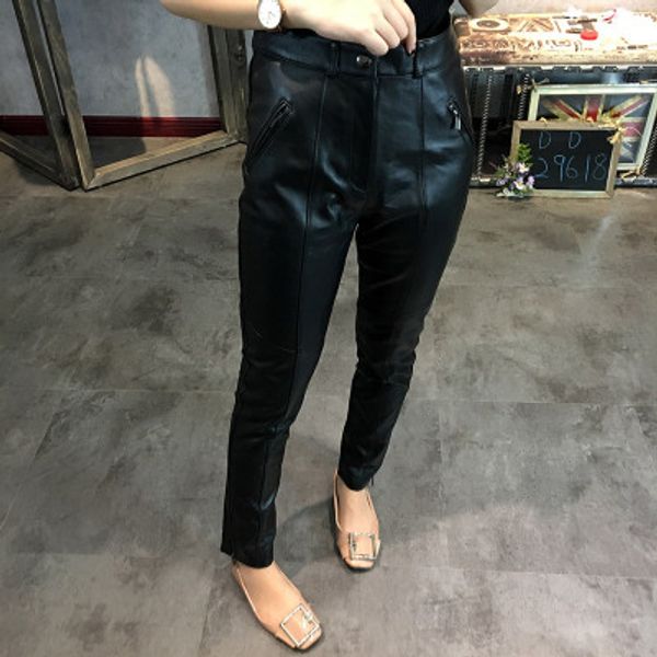 2019 new fashion genuine sheep leather pants y43 one piece sales, Black;white
2019 new fashion genuine sheep leather pants y43 one piece sales, Black;white
