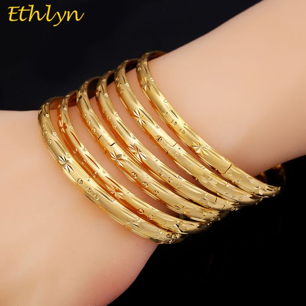 ethlyn 6pcs/lot dubai party gold color bangle & bracelets women decoration bangle african ethiopian jewelry wholesale b033 j190721, Black
ethlyn 6pcs/lot dubai party gold color bangle & bracelets women decoration bangle african ethiopian jewelry wholesale b033 j190721, Black