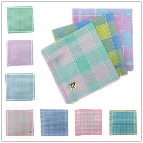 12pcs 29 * 29cm polyester cotton plaid light-colored women's handkerchief, White
12pcs 29 * 29cm polyester cotton plaid light-colored women's handkerchief, White