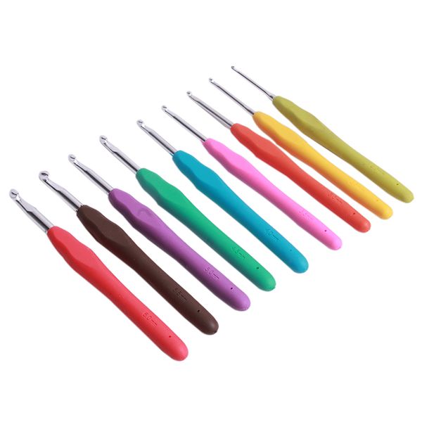 9pcs/set crochet hooks kit aluminum diy knitting needles set for knitted soft tpr handle hand sewing crafts needlework, Black
9pcs/set crochet hooks kit aluminum diy knitting needles set for knitted soft tpr handle hand sewing crafts needlework, Black