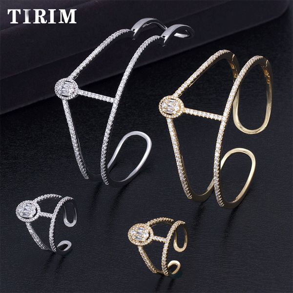 earrings & necklace tirim africa micro paved zircon geometry bangle ring jewelry set wedding party ladies bride dress hand accessories gifts, Silver
earrings & necklace tirim africa micro paved zircon geometry bangle ring jewelry set wedding party ladies bride dress hand accessories gifts, Silver