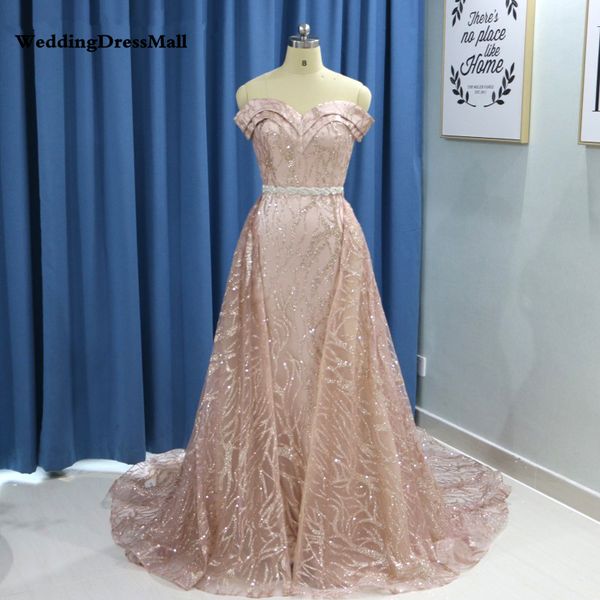 sparkly rose gold long sleeves mermaid evening dress with detachable train dubai kaftan moroccan arabic prom formal dresses, Black;red
sparkly rose gold long sleeves mermaid evening dress with detachable train dubai kaftan moroccan arabic prom formal dresses, Black;red