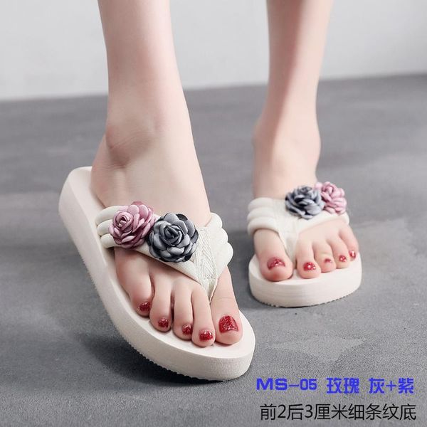 summer new elastic cloth belt wedge herringbone ladies sandals muffin slippers slippers color matching rose flower women's shoes, Black
summer new elastic cloth belt wedge herringbone ladies sandals muffin slippers slippers color matching rose flower women's shoes, Black
