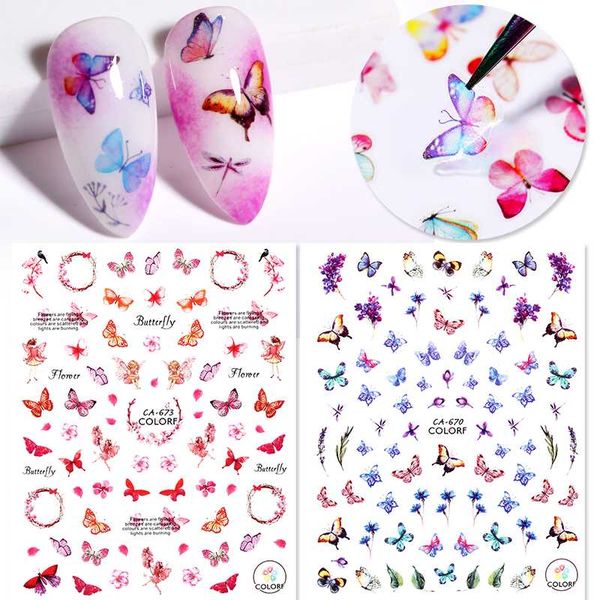 1 sheet 3d nail sticker colorful butterfly flower transfer beautiful decals decoration summer popular diy nail art accessories, Black
1 sheet 3d nail sticker colorful butterfly flower transfer beautiful decals decoration summer popular diy nail art accessories, Black