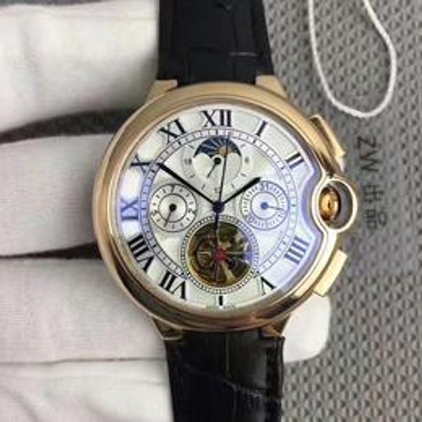 fine men's stainless steel watch luxury mechanical watch multifunctional tourbillon mechanical automatic movement, Slivery;brown
fine men's stainless steel watch luxury mechanical watch multifunctional tourbillon mechanical automatic movement, Slivery;brown